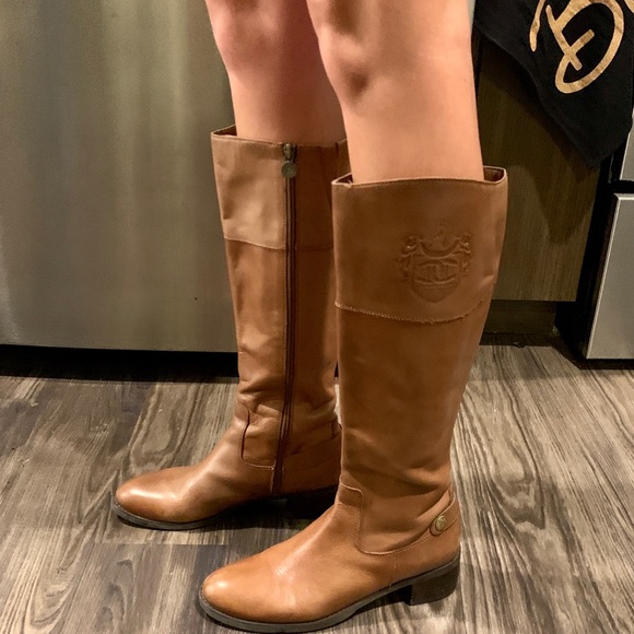 Etienne Aigner Brown Riding Boots Size 